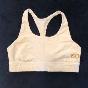 White Lululemon SoulCycle Sports Bra